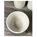 Lot of Vintage Crocks, Jug and Bowls - Looks like they are all made out of clay