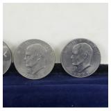 5 - Eisenhower One Dollar Coins - see description for more info