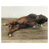 Vintage Breyer Bison Buffalo Figurine - 1965 - Reddish Brown