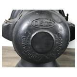 2 - Antique Dietz Champion Steel Driving Lamp Lantern Light Buggy Carriage