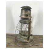 Antique Dietz D-LITE No 2 Kerosene Lantern Oil Lamp New York USA w/Clear Glass