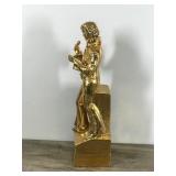 VINTAGE ELVIS PRESLEY GOLD MCCORMICK WHISKEY DECANTER MUSIC BOX "MY WAY" 1977