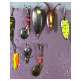 Lot of Fishing Spoon Lures and More - see description for more info