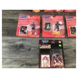 Lot of 7 - 1997 Hasbro Starting Lineup Collectible Basketball Player Figurines with Trading Card