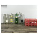 VINTAGE COCA COLA RED PLASTIC 8 BALL LOGO ONE PINT BOTTLE CARRIER With 8 Collectible Bottles