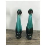 Pair of Vintage Drip Glazed Blue Mountain Pottery Ducks