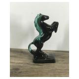 Vintage Drip Glazed Blue Mountain Pottery Stallion Horse