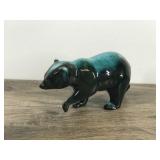 Vintage Drip Glazed Blue Mountain Pottery Bear
