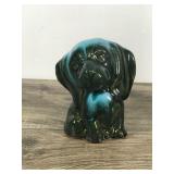 Vintage Drip Glaze Blue Mountain Pottery Dog Figurine