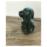 Vintage Drip Glaze Blue Mountain Pottery Dog Figurine