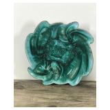 Vintage BMP Canada Drip Glaze Blue Mountain Pottery Large Swirl Bowl