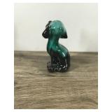 Vintage Drip Glaze Blue Mountain Pottery Dog Figurine