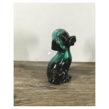 Vintage Drip Glaze Blue Mountain Pottery Dog Figurine