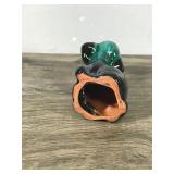 Vintage Drip Glaze Blue Mountain Pottery Dog Figurine