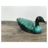 Vintage Drip Glaze Blue Mountain Pottery Duck Figurine