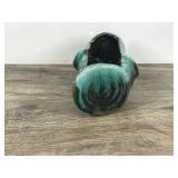 Vintage Drip Glaze Blue Mountain Pottery Log Vase