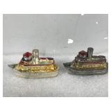 Vintage Niagara Falls Maid Of The Mist Boats Salt & Pepper Shakers