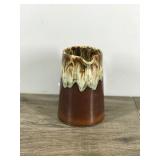 Vintage Brown Drip Glaze Pitcher