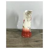 Vintage Carlsbad Victoria Floral Pansies Pitcher Ewer Cream And Gold Trim - Austria #6