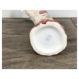 Vintage Carlsbad Victoria Floral Pansies Pitcher Ewer Cream And Gold Trim - Austria #6