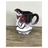 IMPERIAL CARNIVAL GLASS "PURPLE SLAG" Creamer with Grape Design on Side