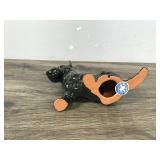 Vintage Drip Glaze Blue Mountain Pottery Terrier Dog Figurine