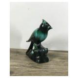 Vintage Drip Glaze Blue Mountain Pottery Blue Jay Bird Figurine
