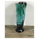 Vintage Drip Glaze BMP Canada Blue Mountain Pottery Embossed Vase