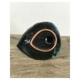 Vintage Canadian Blue Mountain Pottery Swan Dish With Classic Flow Glaze