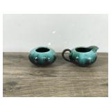 Set of Creamer & Sugar Dishes - Vintage BMP Canada Blue Mountain Pottery