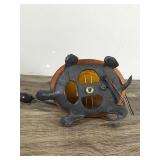 Amber Glass Turtle Lamp