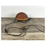 Amber Glass Turtle Lamp