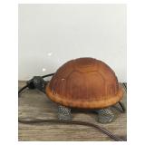 Amber Glass Turtle Lamp