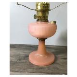 Vintage Aladdin Kerosene Lamp Pink Moonstone - #23