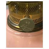 Vintage Aladdin Kerosene Lamp Pink Moonstone - #23
