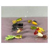 Lot of 10 Collectible Hula Popper Fishing Lures