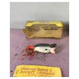 3 - Fred Arbogast Fishing Lures in Boxes - 1 Jitterbug and 2 Hula Poppers
