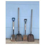 4 - Flat Nose Shovels