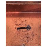 Vintage Solid Wood Smokers Table with Skeleton Key for Bottom Cabinet Drawer