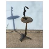 Vintage Cast Iron Dragon Ashtray Stand