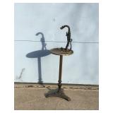Vintage Cast Iron Dragon Ashtray Stand