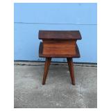 Vintage 2 Tier Solid Wood End Table