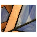 Vintage Stained Glass Hanging Lamp