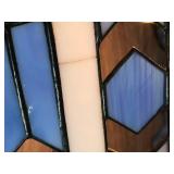 Vintage Stained Glass Hanging Lamp
