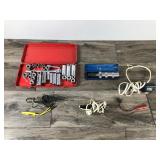 Impact Driver with Case No. 3800 - Socket Set with Case - Wen Electric Engraver - Circuit Tester - Soldering Iron & More