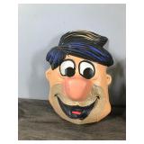 Vintage Fred Flinstone Halloween Mask and a Clown Mask