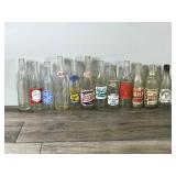 Lot of Vintage Beverage Bottles - see description for more info