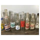 Lot of Vintage Beverage Bottles - see description for more info