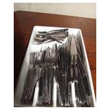 Tray of silverware