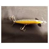 Vintage Heddon Dying Flutter fishing lure and Vintage original NIP - 1 - Dibbee fishing lure